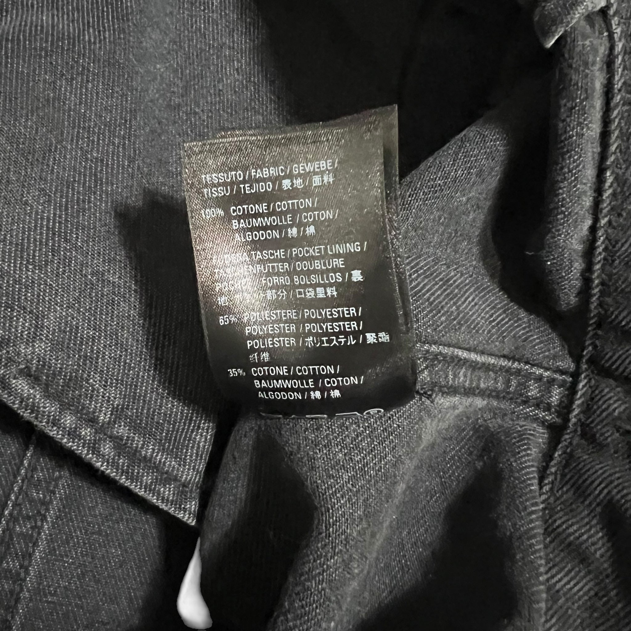 BALENCIAGA 20AW MULTI LOGO DENIM JACKET