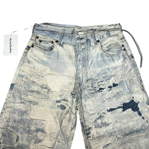 ACNE STUDIOS 2024SS  DIGITAL DISTRESSED PRINTED TROMP L'OEIL JEANS
