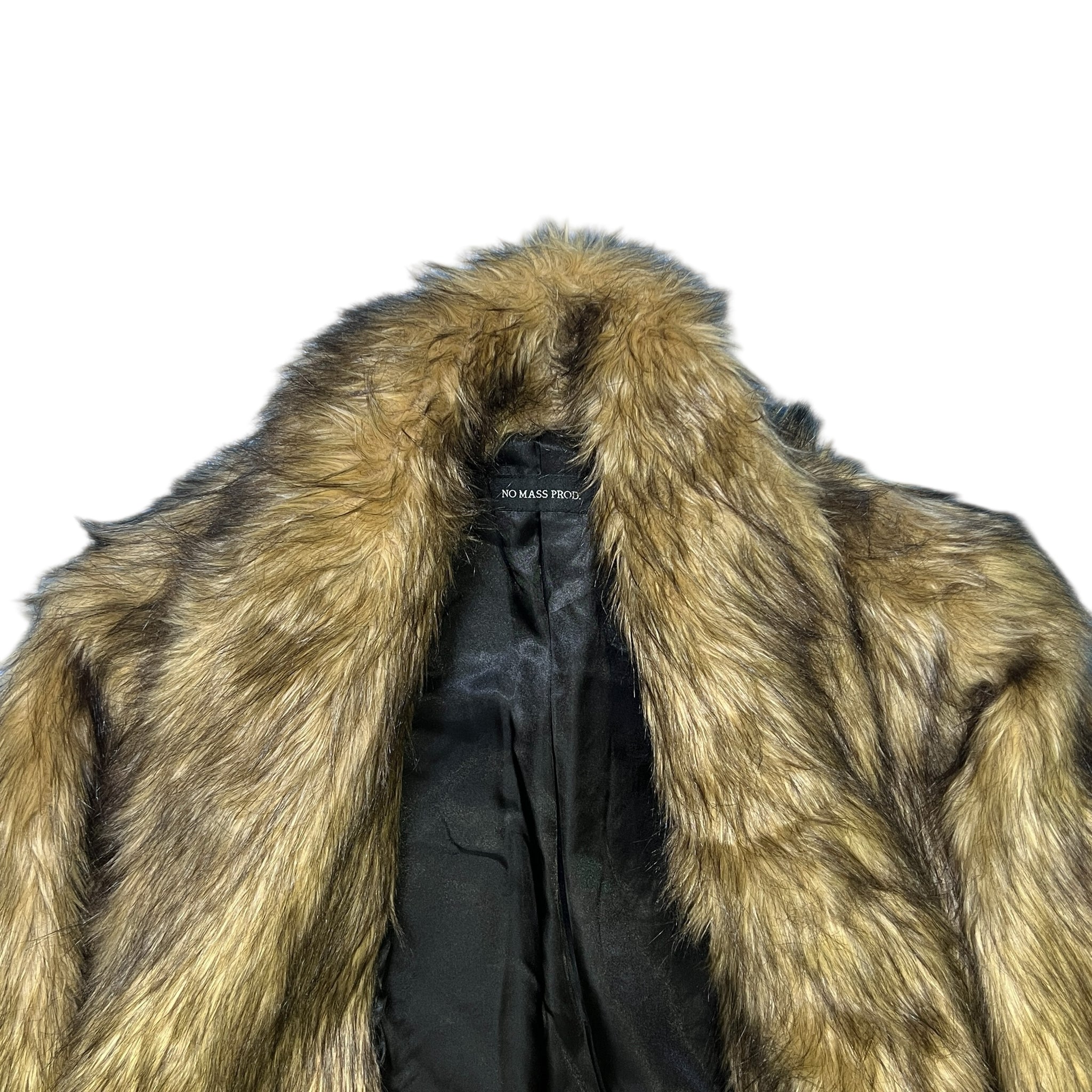 NO MASS PROD. A Line Vegan Fur Coat