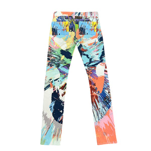 DAMIEN HIRST - LEVI'S 2008 swirl spin art- paint print denim jeans
