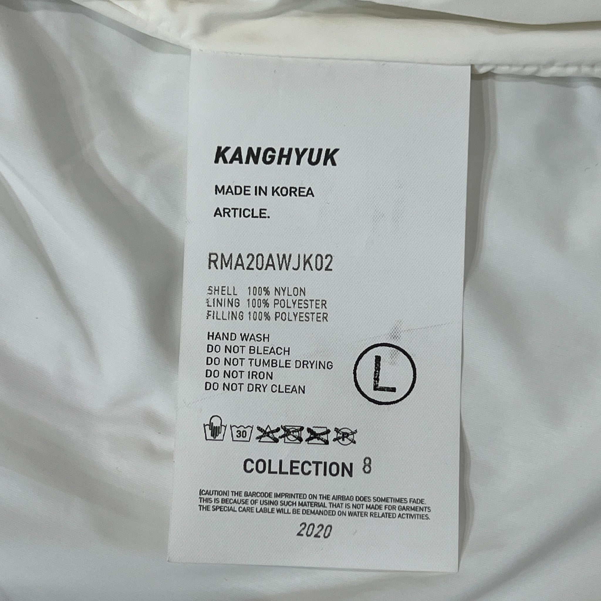 KANGHYUK 2020 COLLECTION 8 Airbag Nylon Jacket