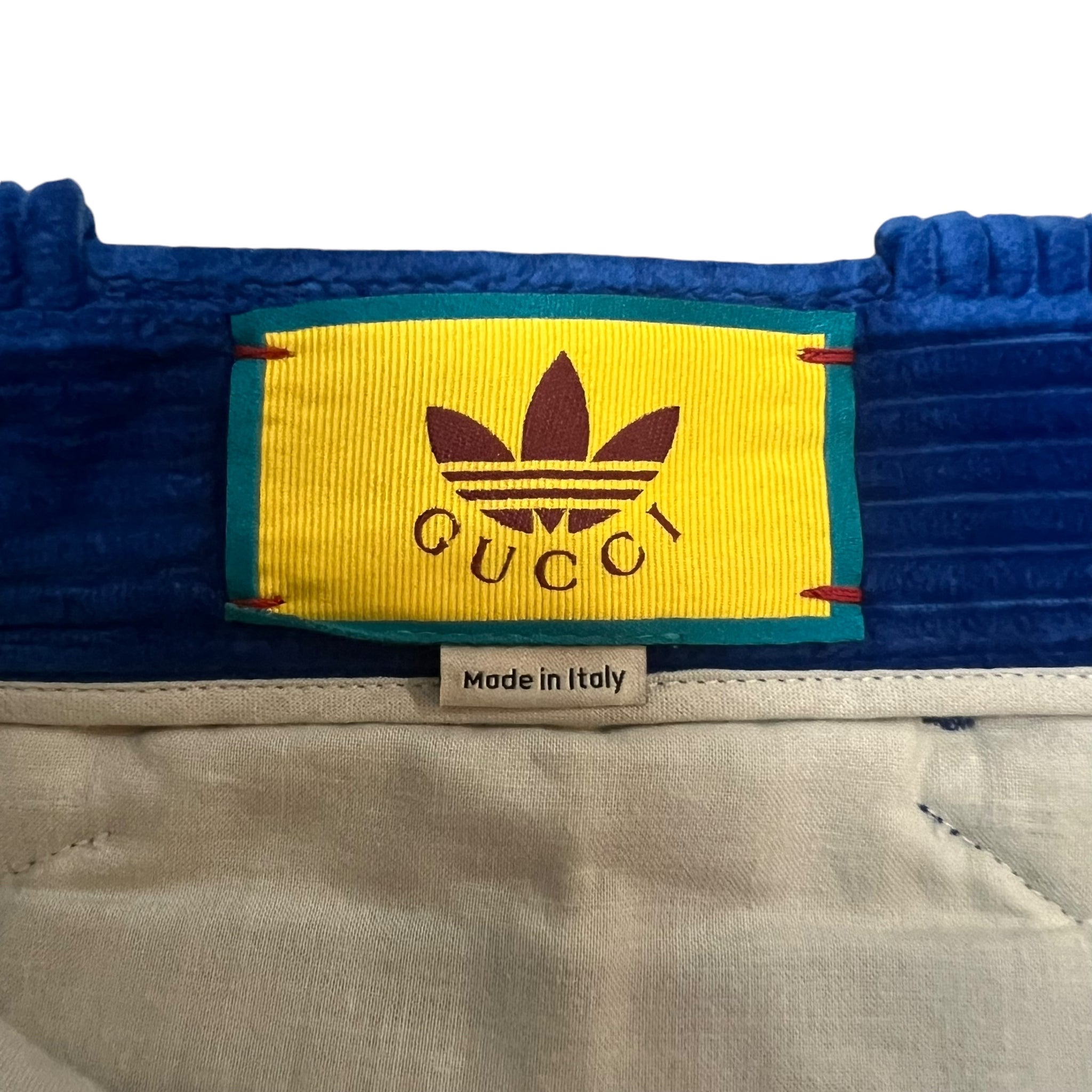 GUCCI × ADIDAS 2022AW HORSEBIT CORDUROY TROUSERS