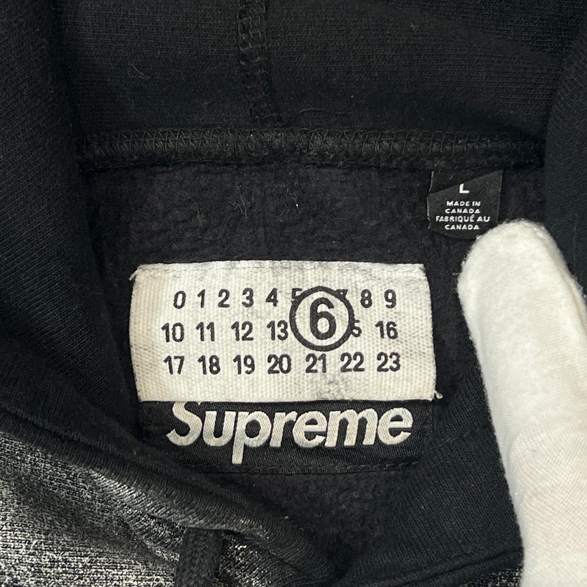 SUPREME × MM6 Maison Margiela 2024SS Foil Box Logo Sweat Hoodie