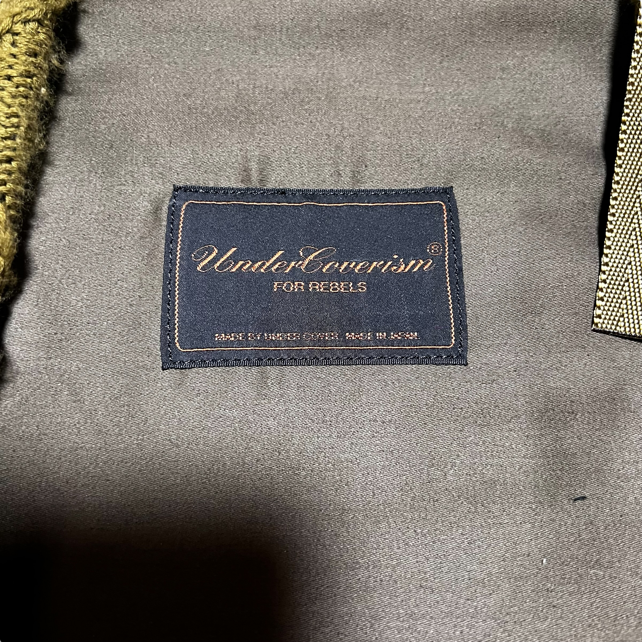 UNDERCOVER 2004AW BUT BEAUTIFUL MODULAR KNIT BACKPACK KHAKI