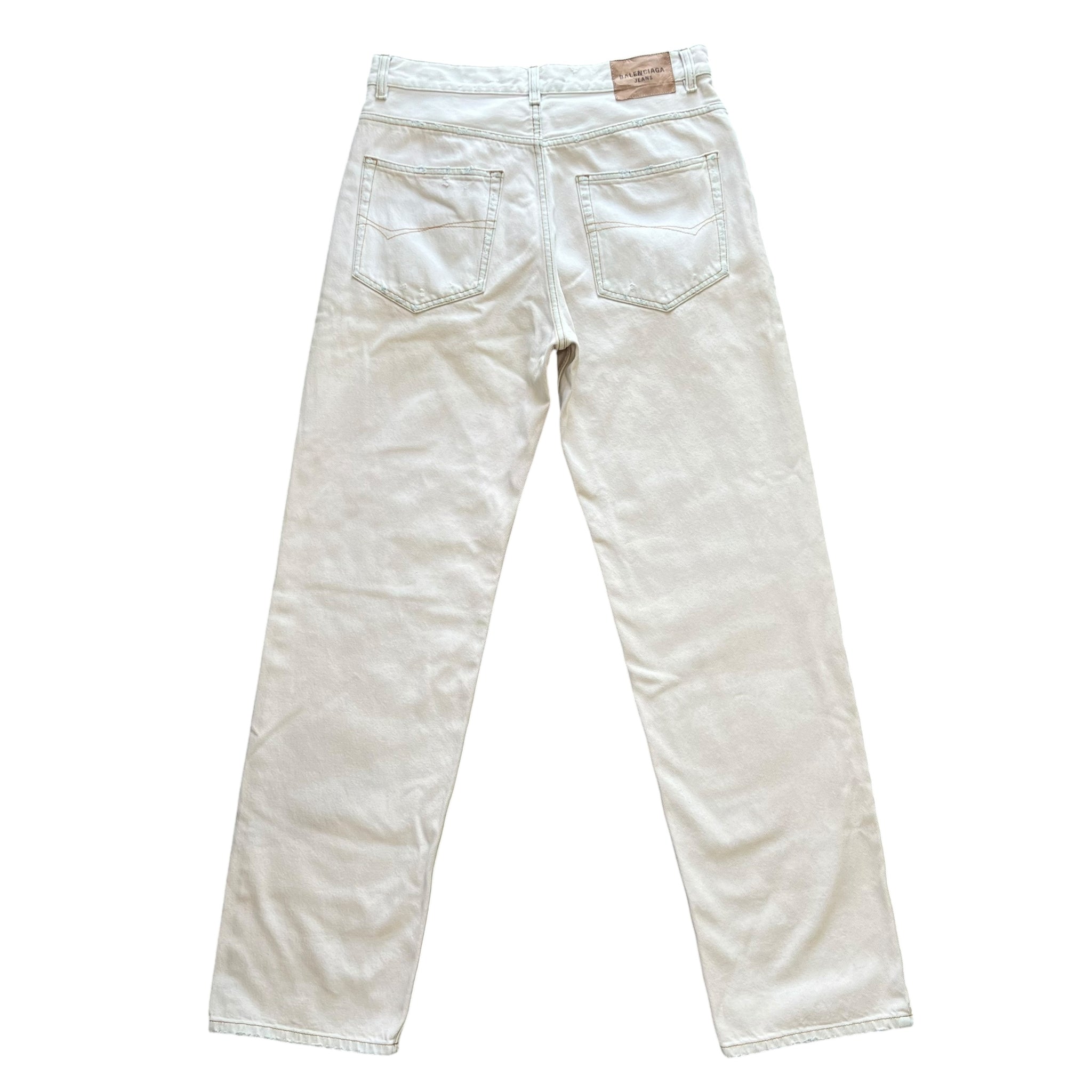 BALENCIAGA 2021AW DISTRESSED LARGE BAGGY JEANS
