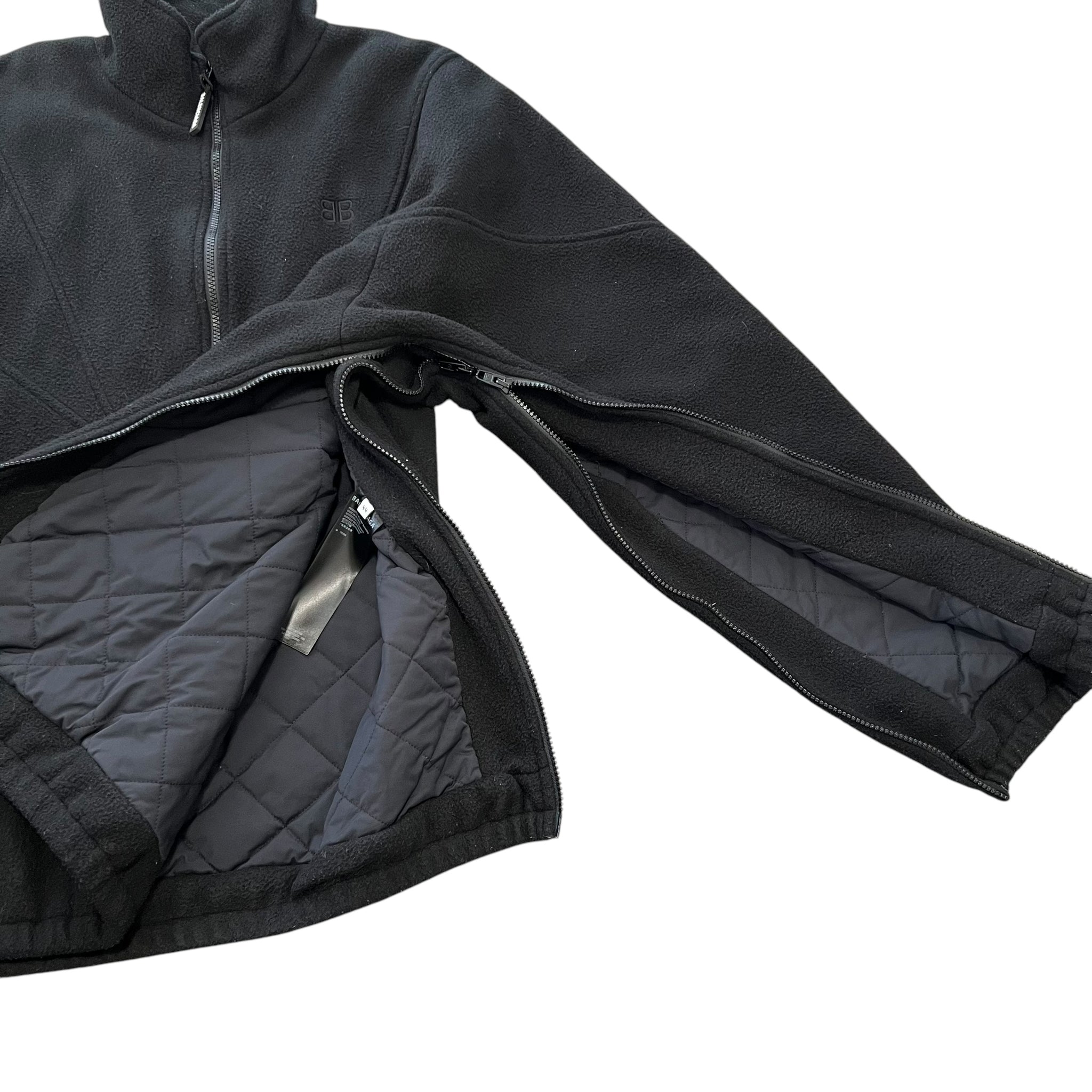 BALENCIAGA 2022AW Sherpa Half-Zip Heavy Fleece Jacket