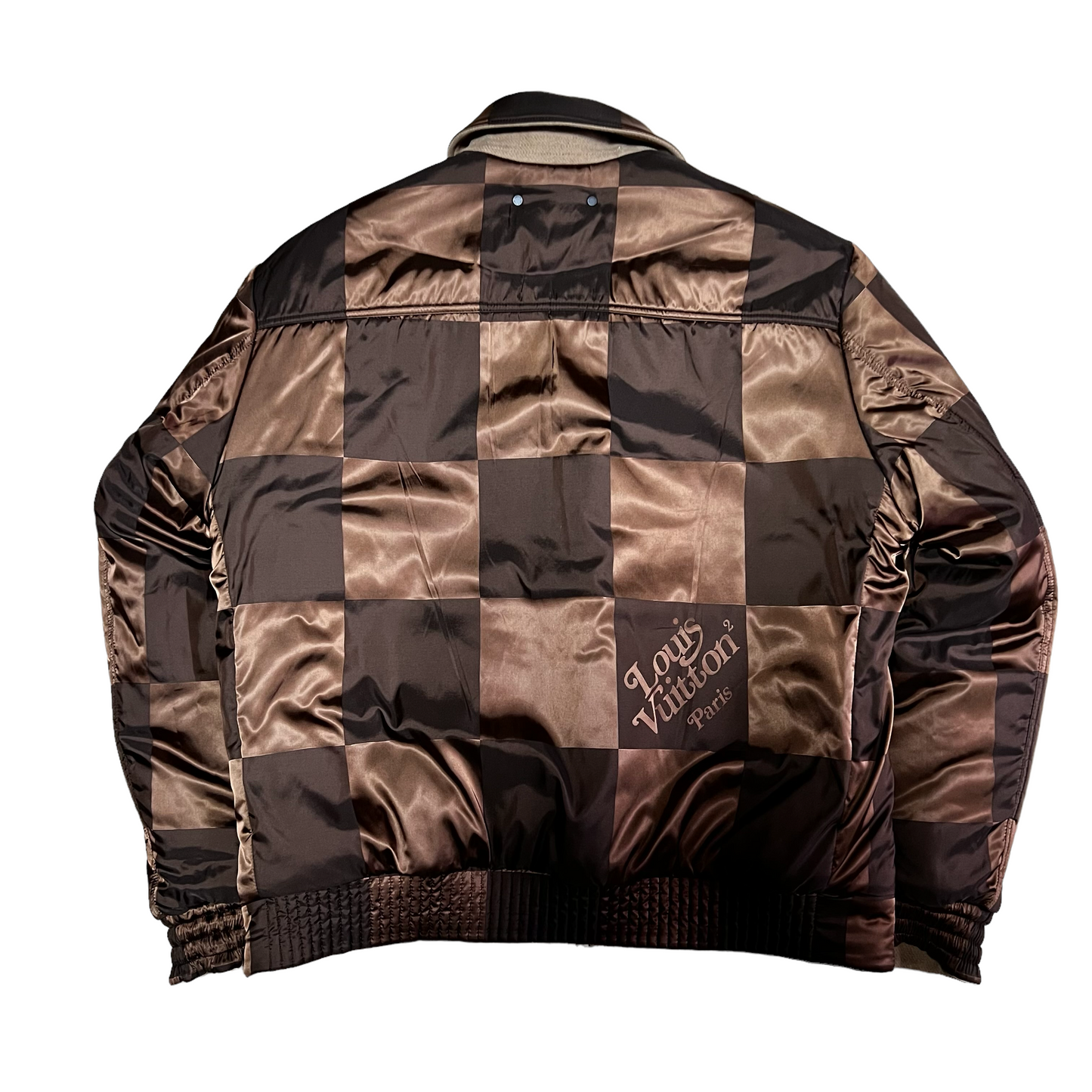 LOUIS  VUITTON  NIGO × VIRGIL ABLOH LV2 REVERSIBLE BIG DAMIER BOMBER JACKET