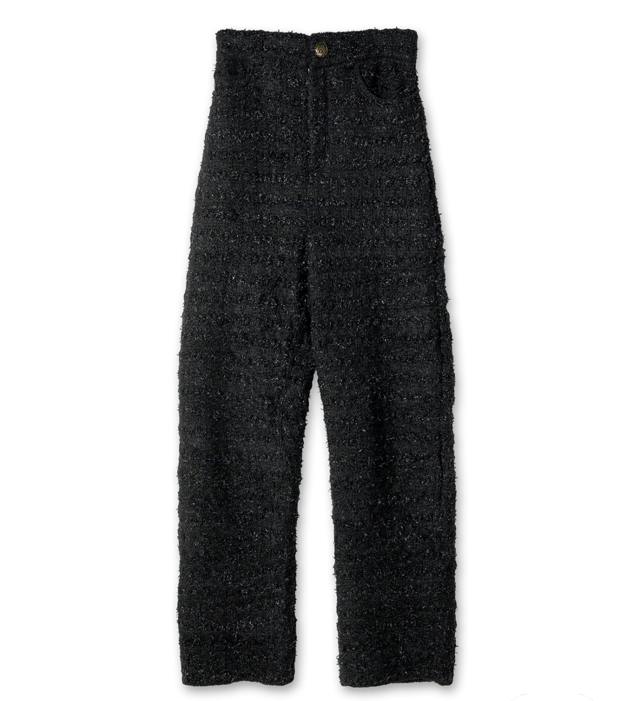 Balenciaga 2022AW textured tweed knit baggy pants