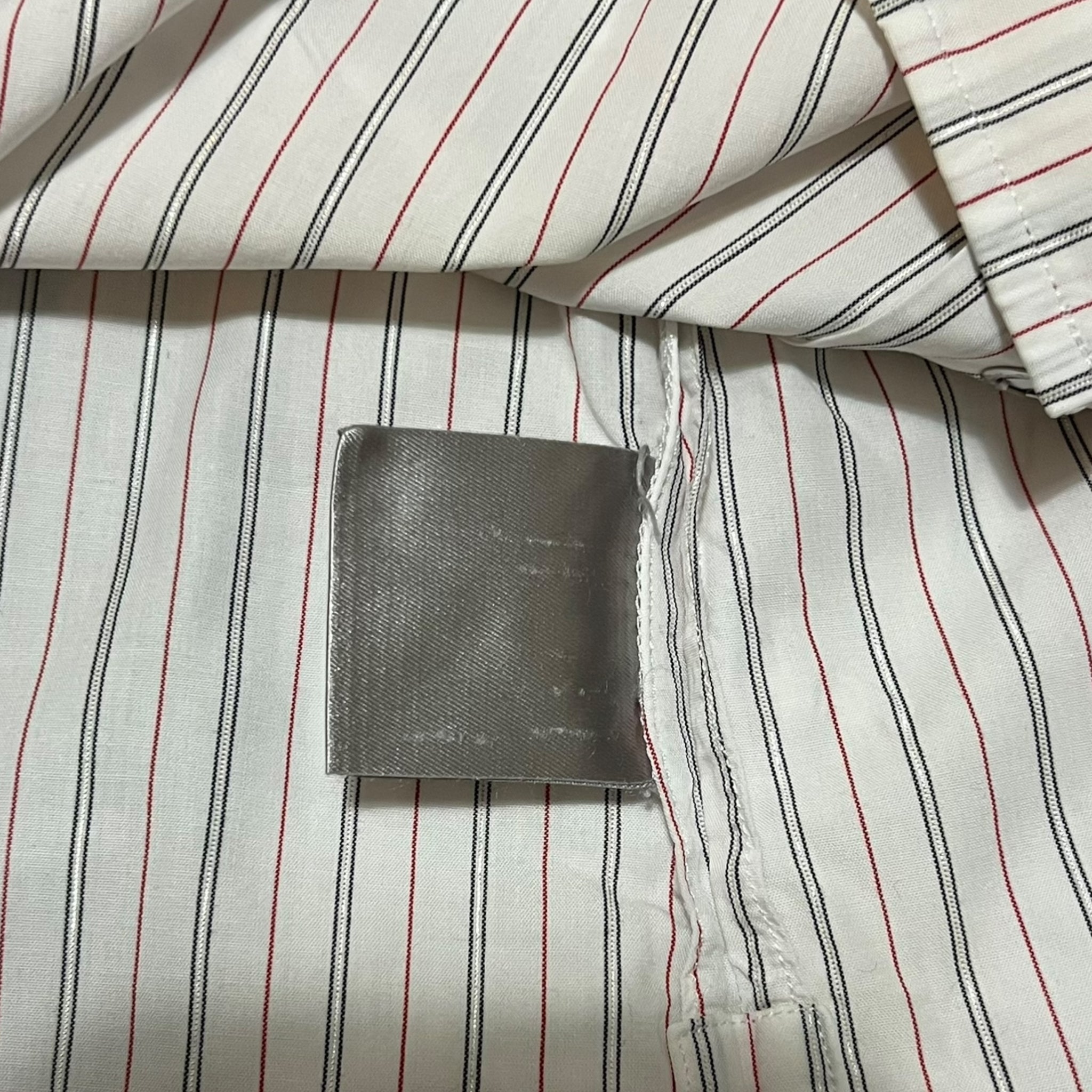 DIOR HEDI SLIMANE Glitter Stripe Dress Shirt