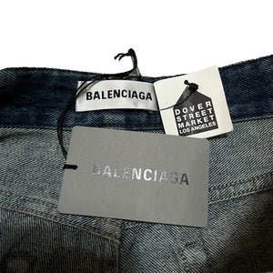 BALENCIAGA 2021SS TROMP L'OEIL DENIM JEANS