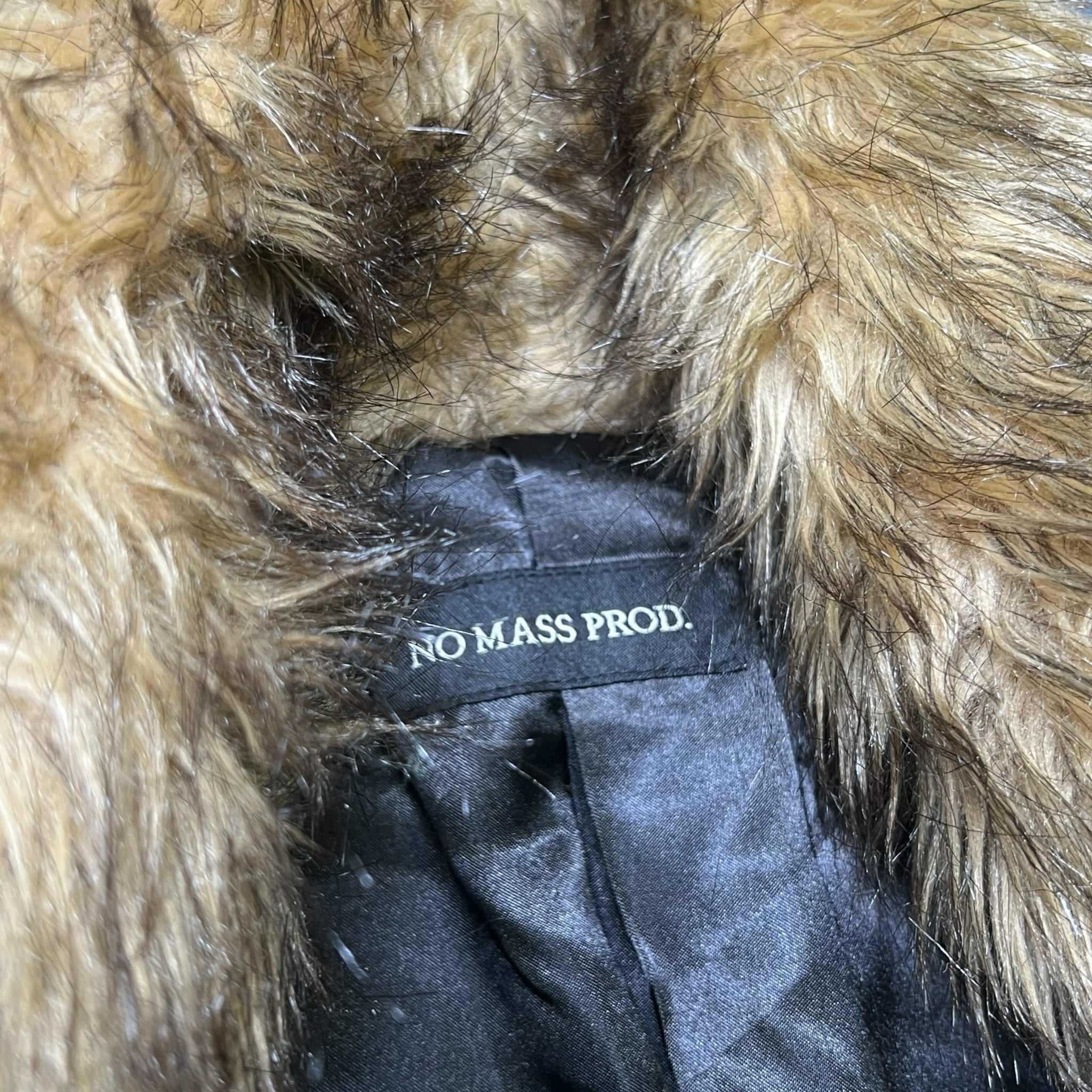 NO MASS PROD. A Line Vegan Fur Coat