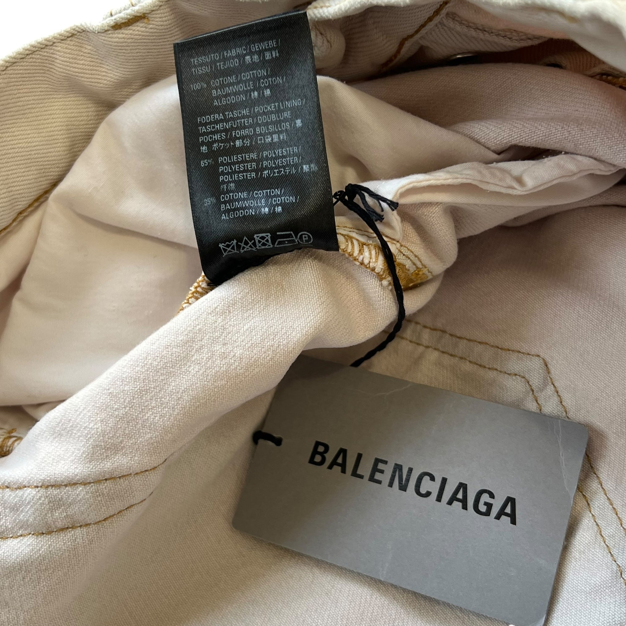 BALENCIAGA 2021AW DISTRESSED LARGE BAGGY JEANS
