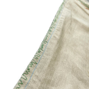 CHANEL Vintage Stitch Straight Denim Pants