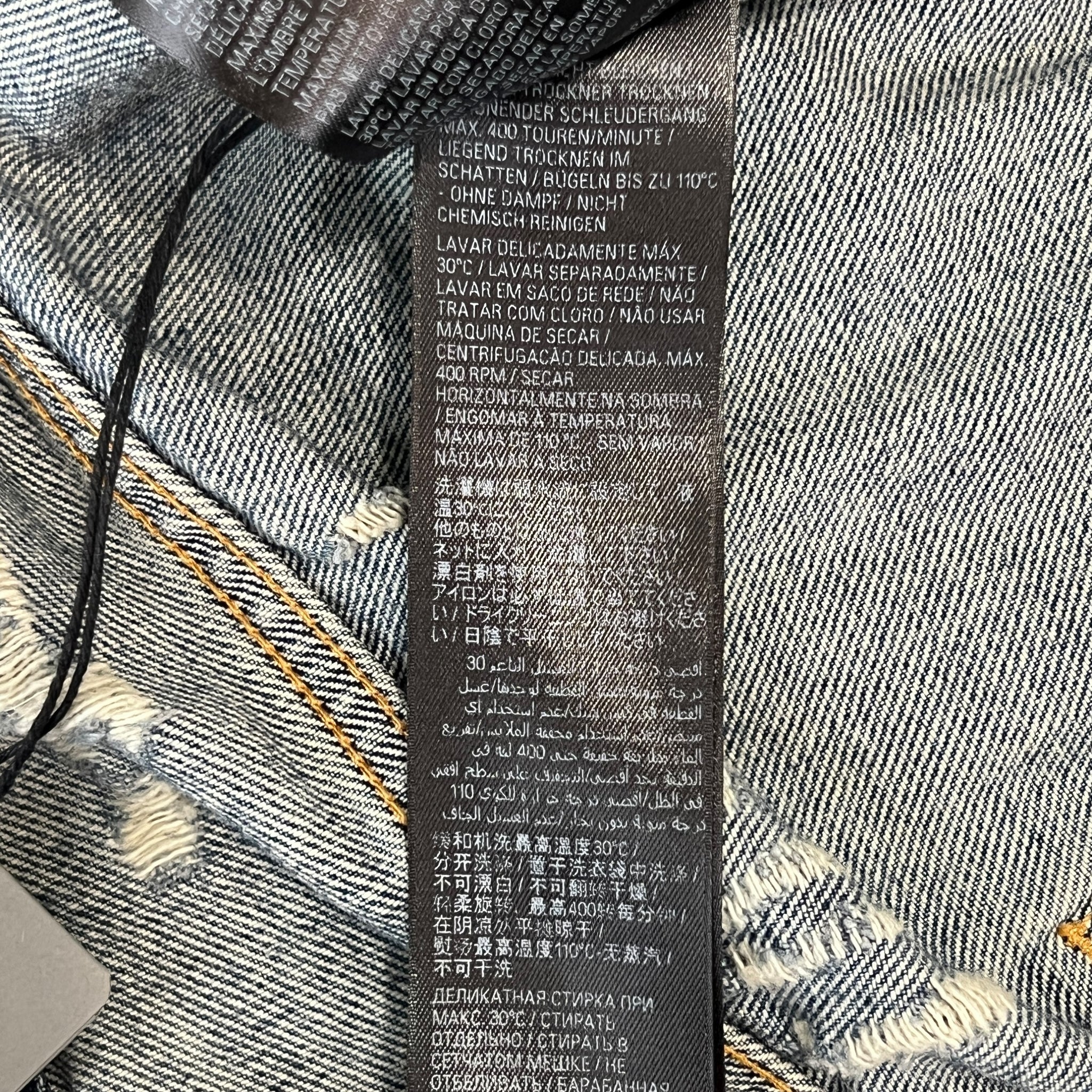 BALENCIAGA 2023SS Super Destroyed Large Fit Baggy Denim Pants