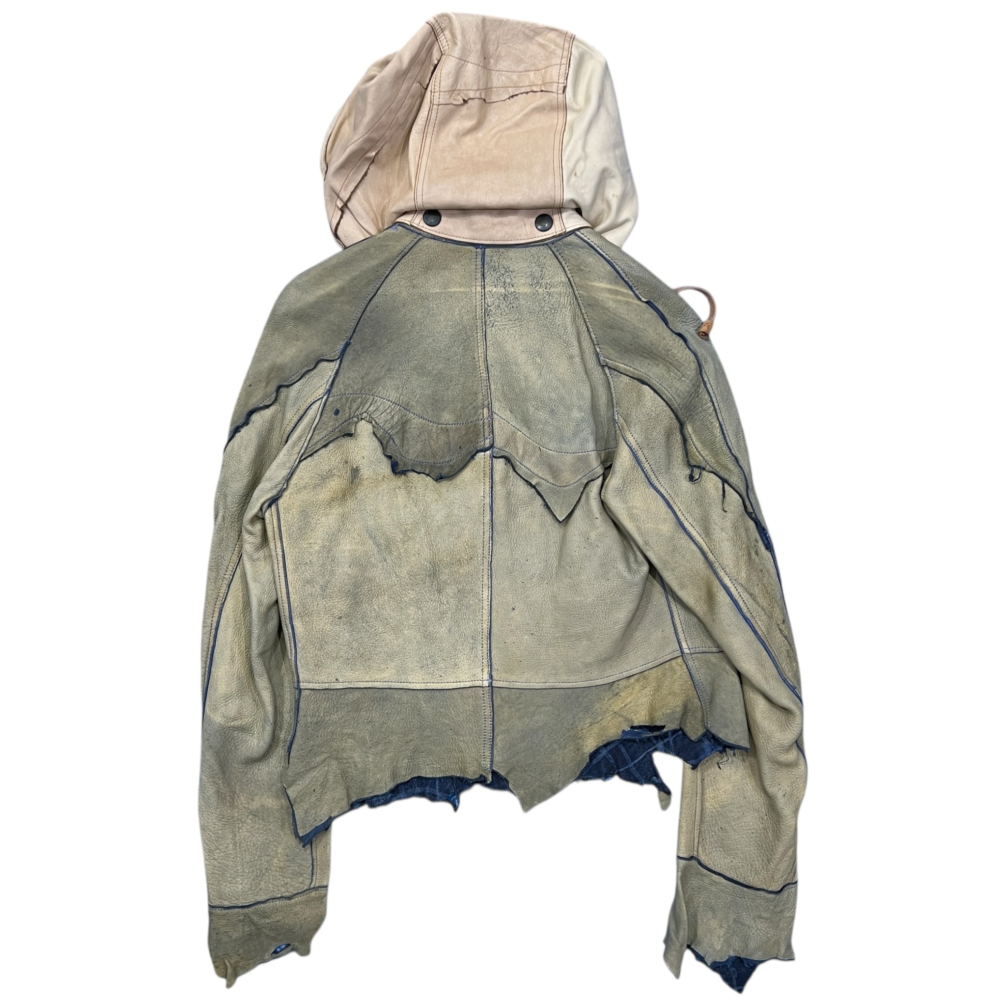 TAKAHIROMIYASHITA The Soloist. 2012 Spring eARTh dye(TM) Blue Dearskin 2Way Leather Jacket