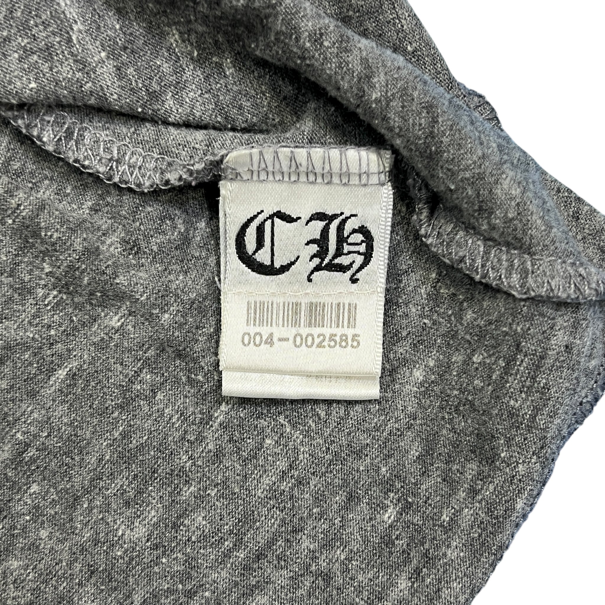 CHROME HEARTS Henley Neck Three Quarter Sleeve Top