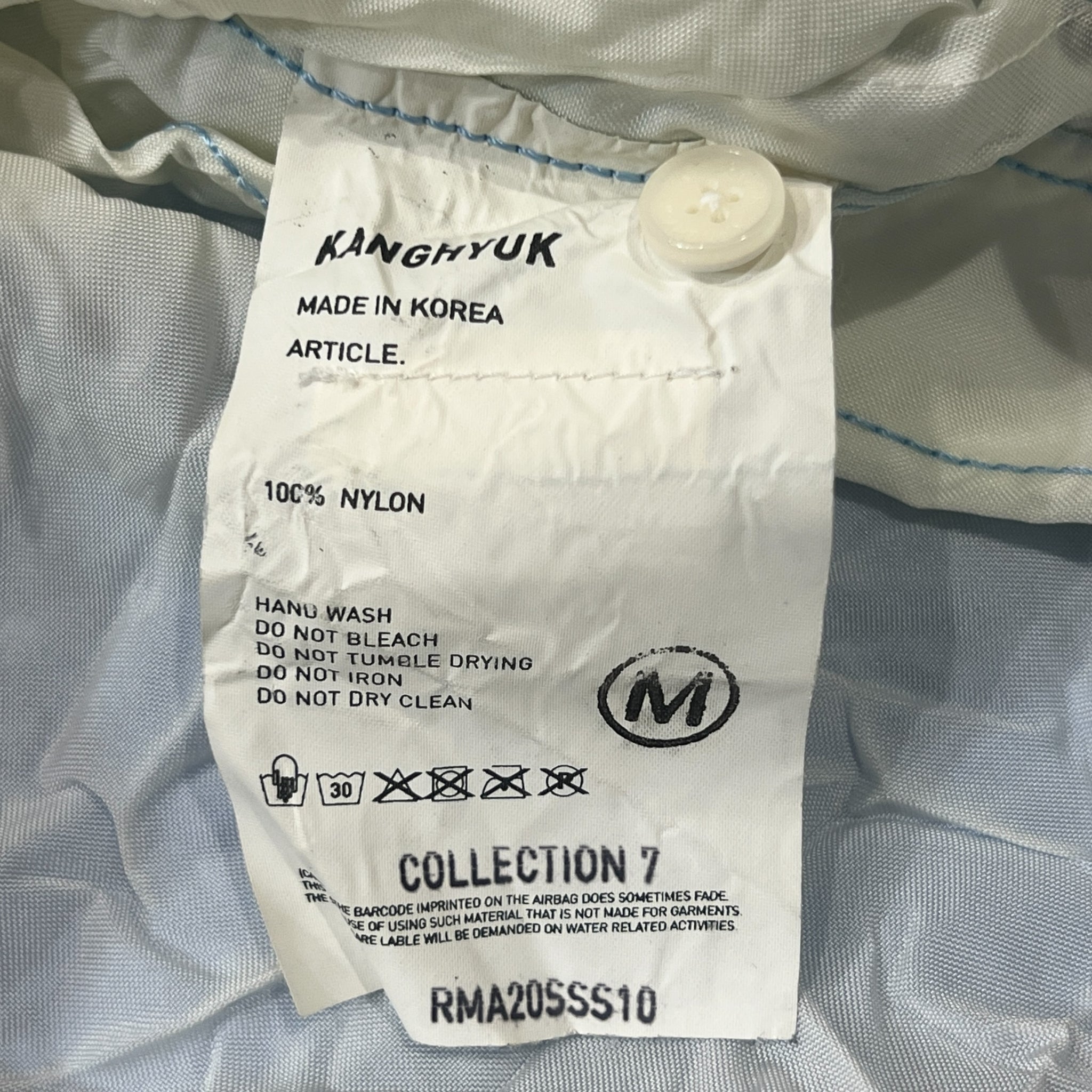 KANGHYUK 2020 COLLECTION 7 Crinkled Nylon Airbag Shirt