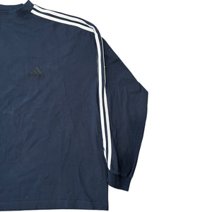 BALENCIAGA adidas 2022AW Distressed Three Line Logo Cotton L/S Shirts