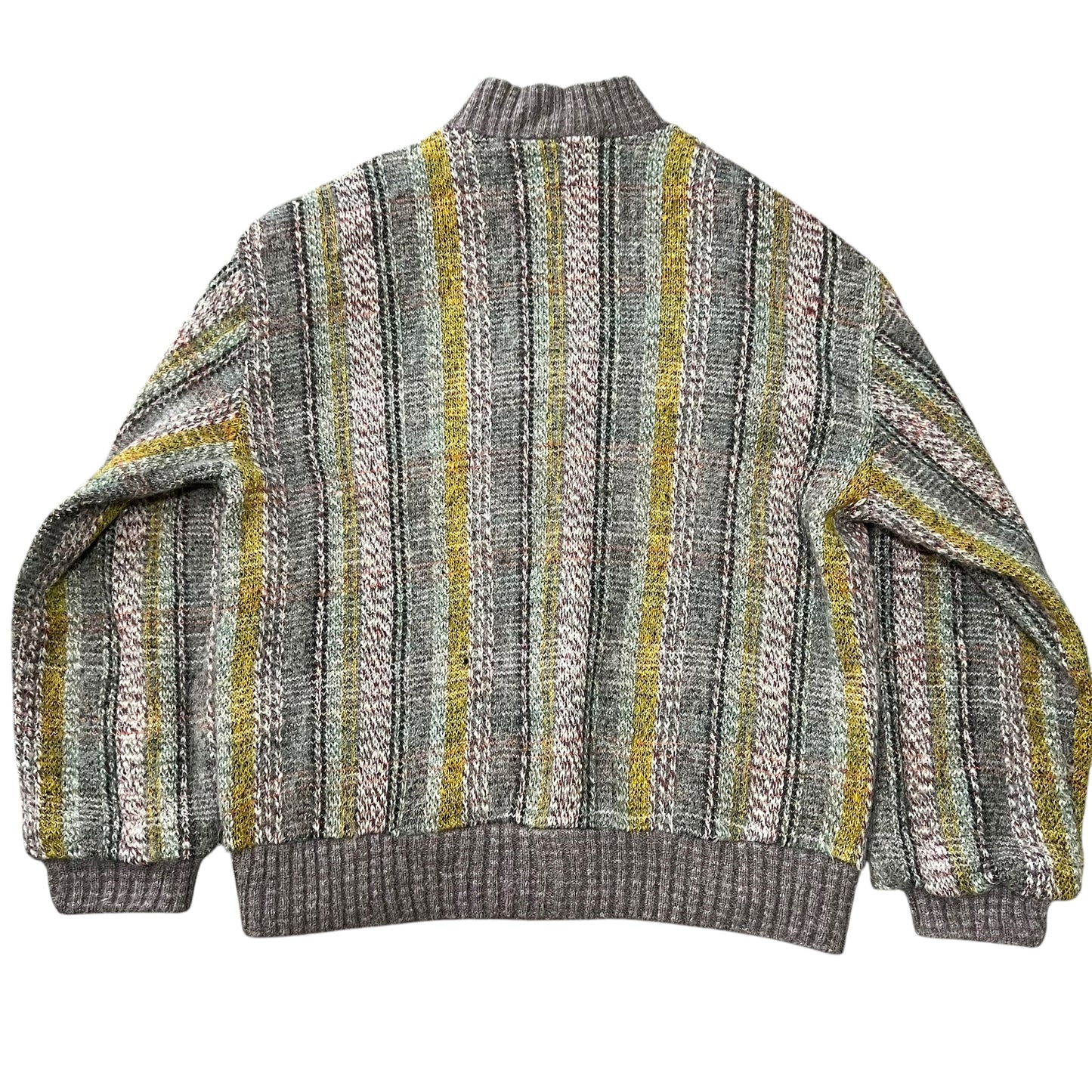 toni bito 70's Stripe Multi Color Knit Cardigan