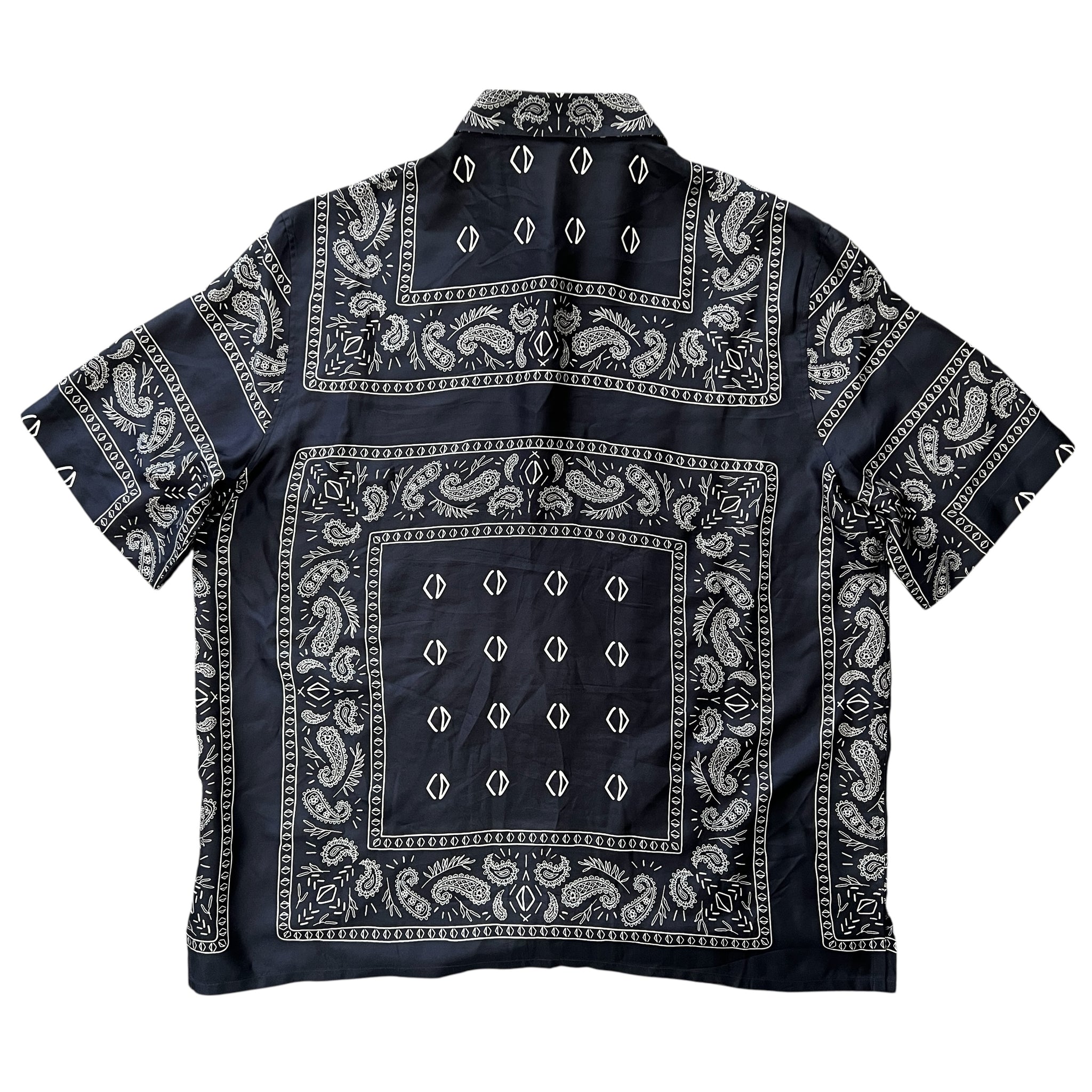Dior 2022ss Paisley Print Silk Short Sleeve Shirt