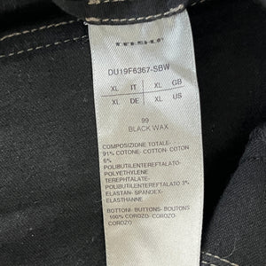 RICK OWENS DRKSHDW 2019AW Black Wax Air Cut Jogger
