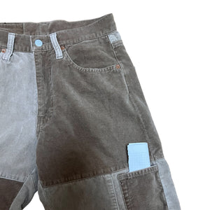GENERAL RESEARCH × HYSTERIC GLAMOR CORDUROY PATCHWORK PANTS