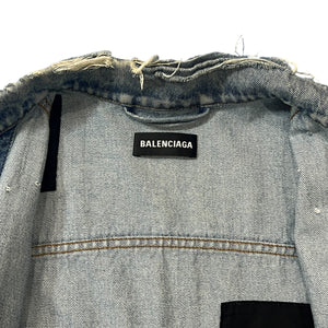 BALENCIAGA 2020AW Demna Gvasalia Distressed Denim Jacket