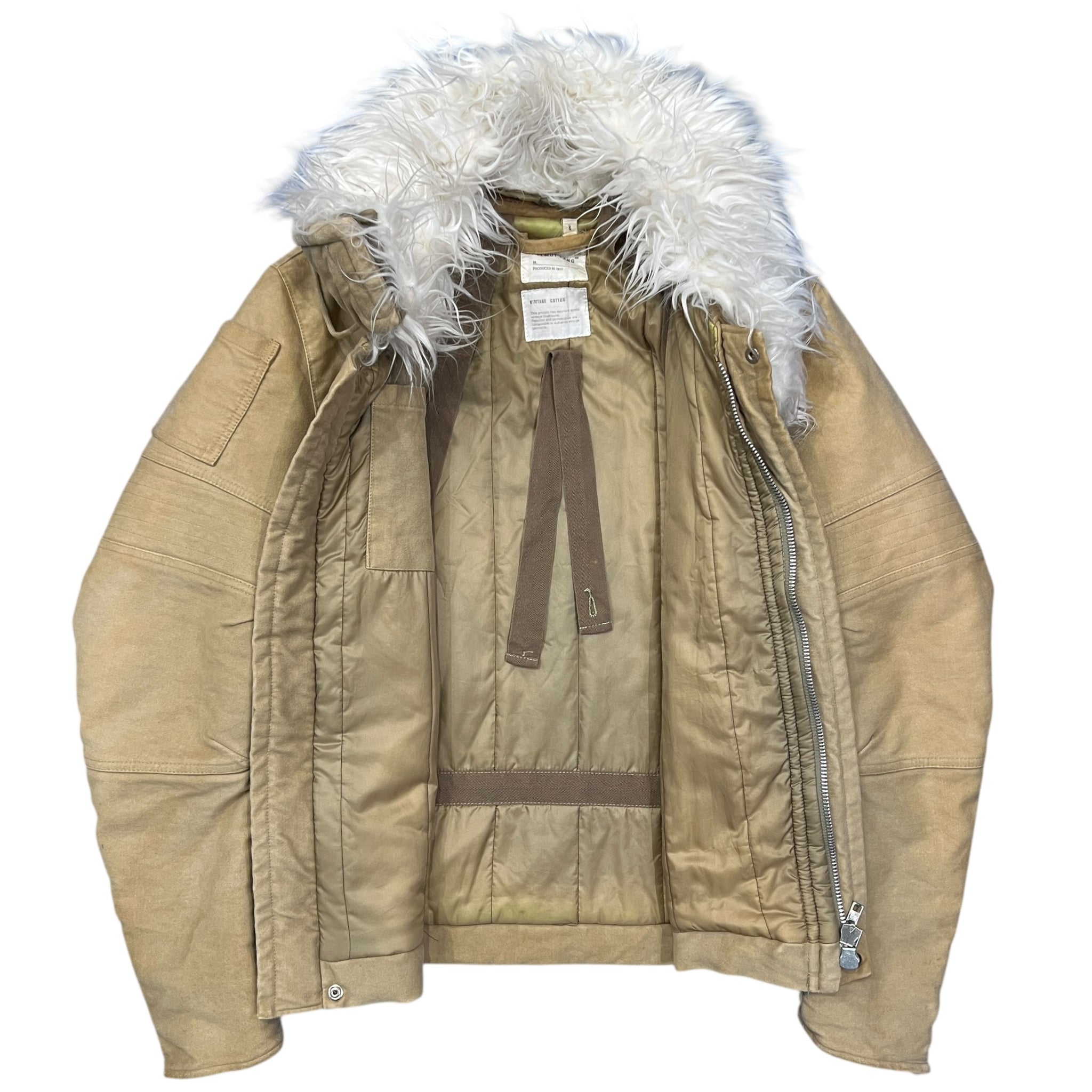 HELMUT LANG 1999AW Moleskin Cotton Astro Biker Jacket