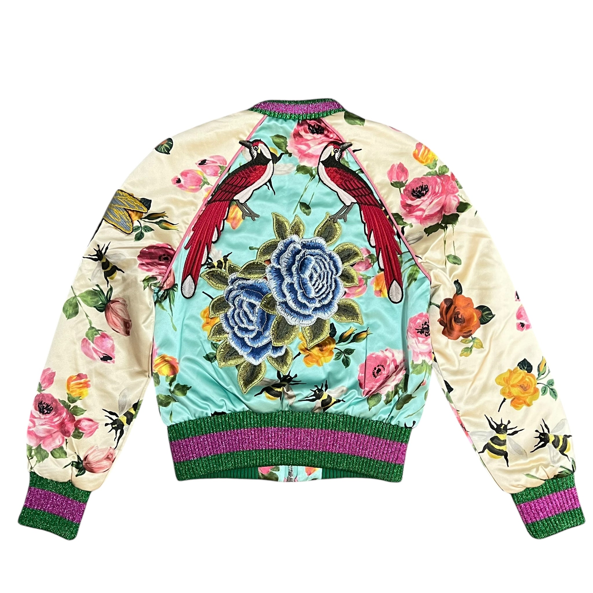 GUCCI 2017AW ×Alessandro Michele EMBROIDERED BOMBER JACKET