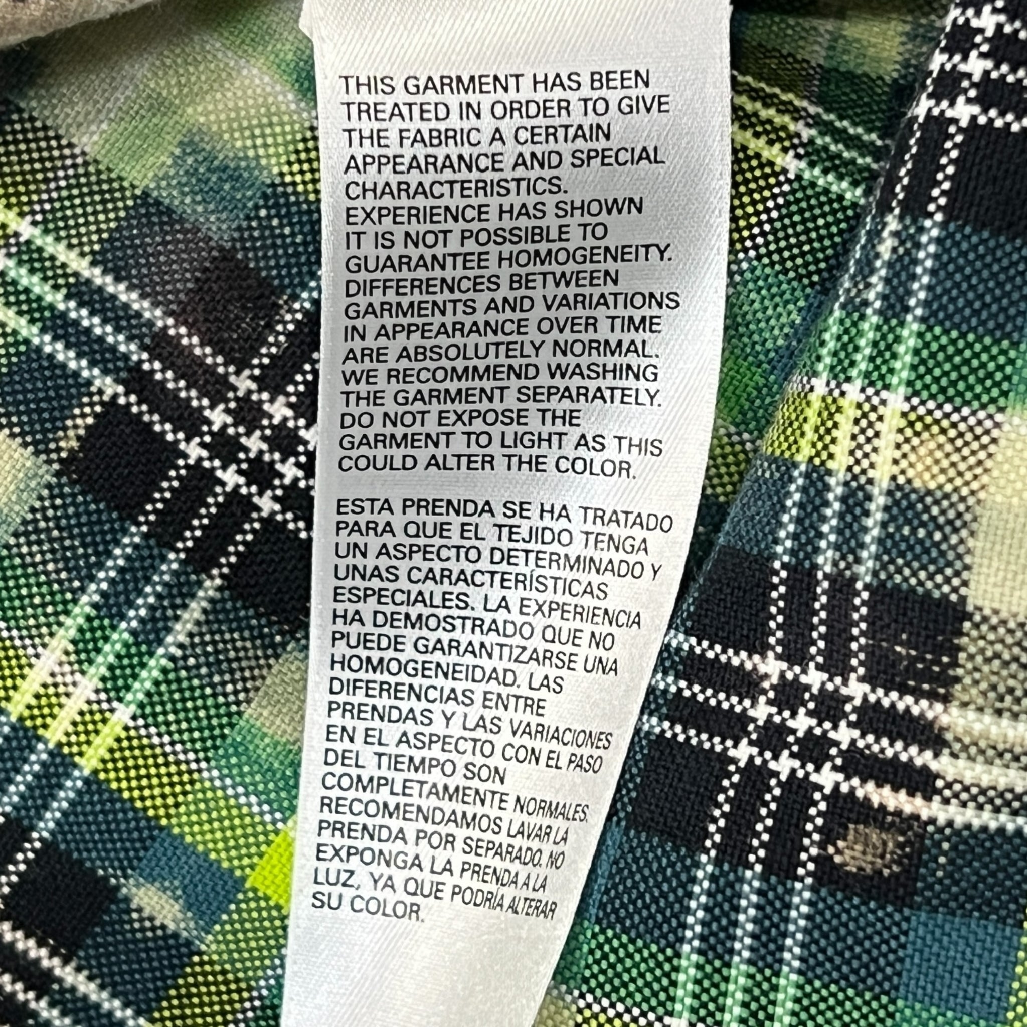 DIESEL Men's S-MOON-CHECK Embroidery & Treated Combination Shirt