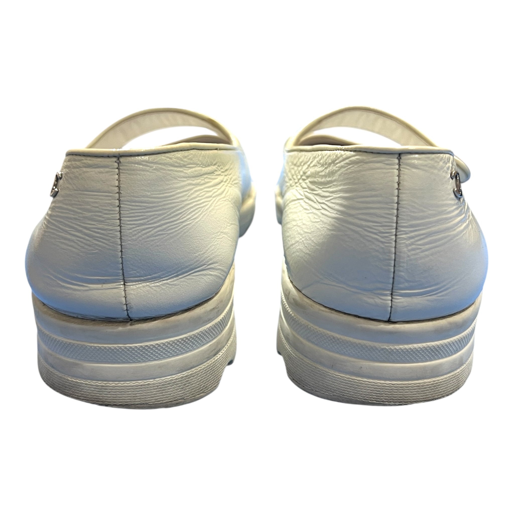 CHANEL Logo Charm Ballet Shoes Rubber Sole