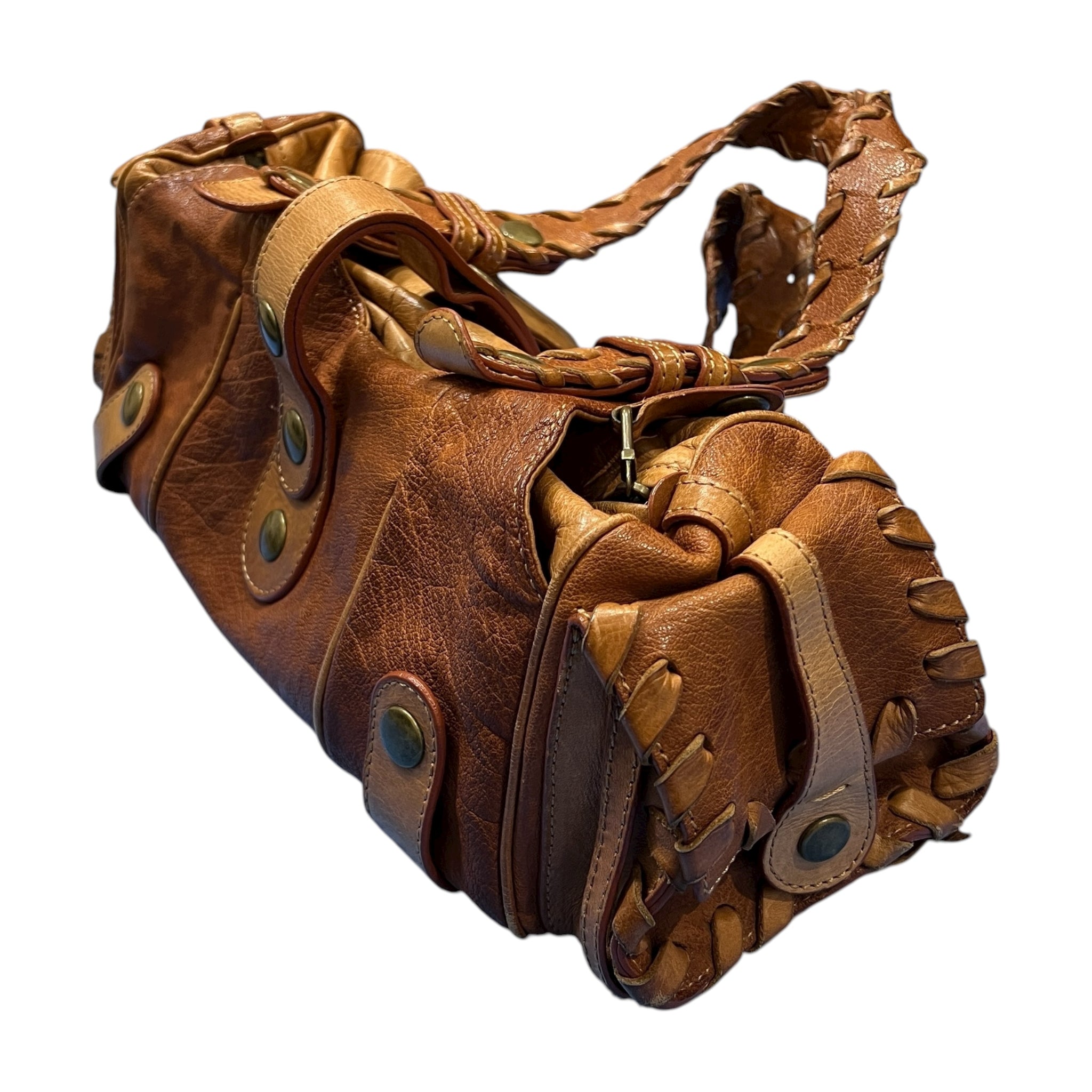 Chloé Silverado Handbag Leather Brown