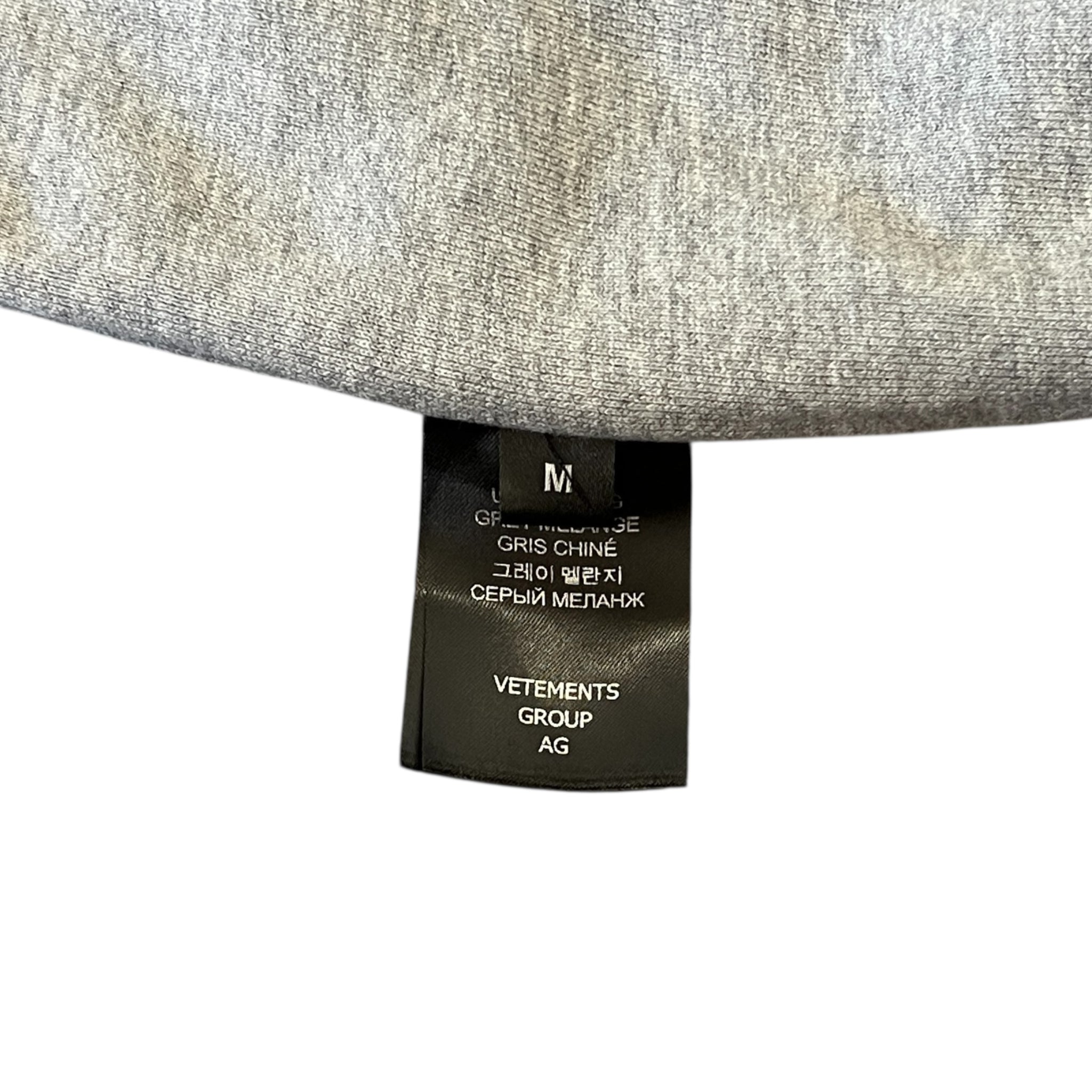 VETEMENTS Inside Out Popover Hoodie