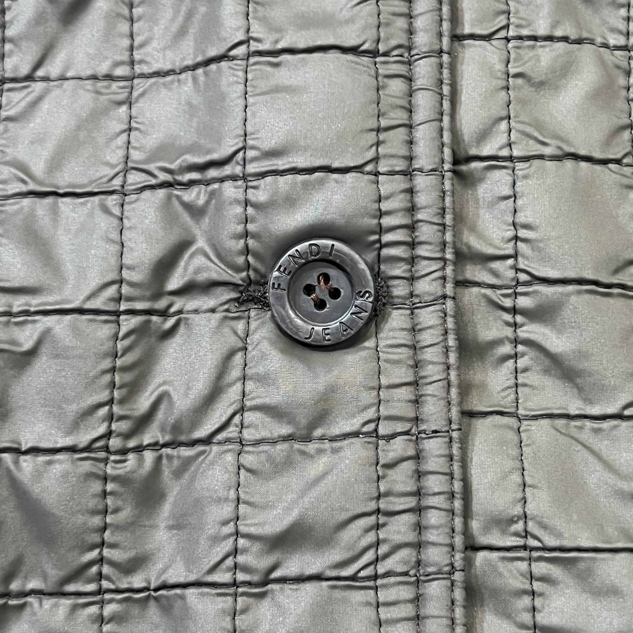 FENDI JEANS Quilted Cropped Jacket