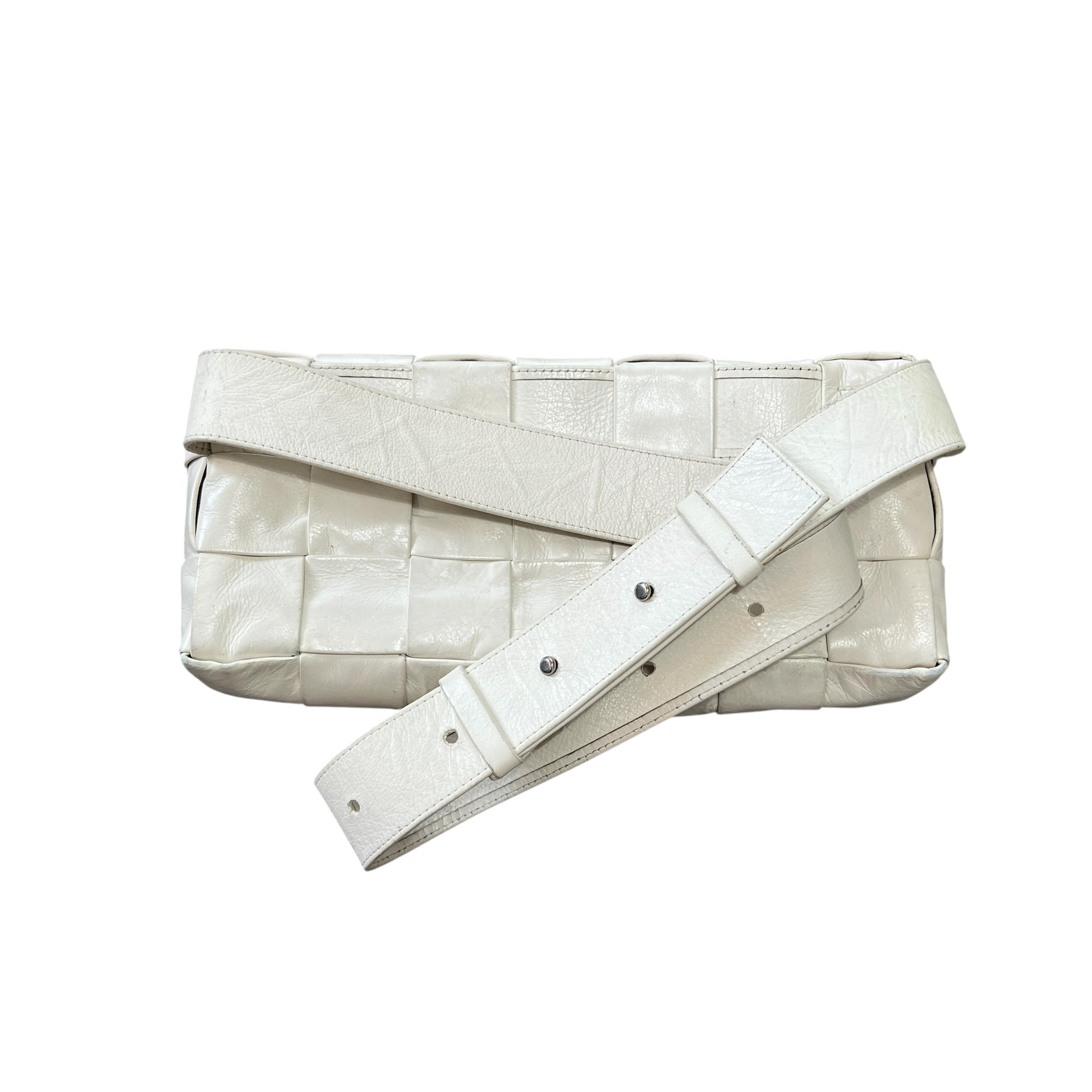 BOTTEGA VENETA CASSETE Paper Calfskin Leather Shoulder Bag