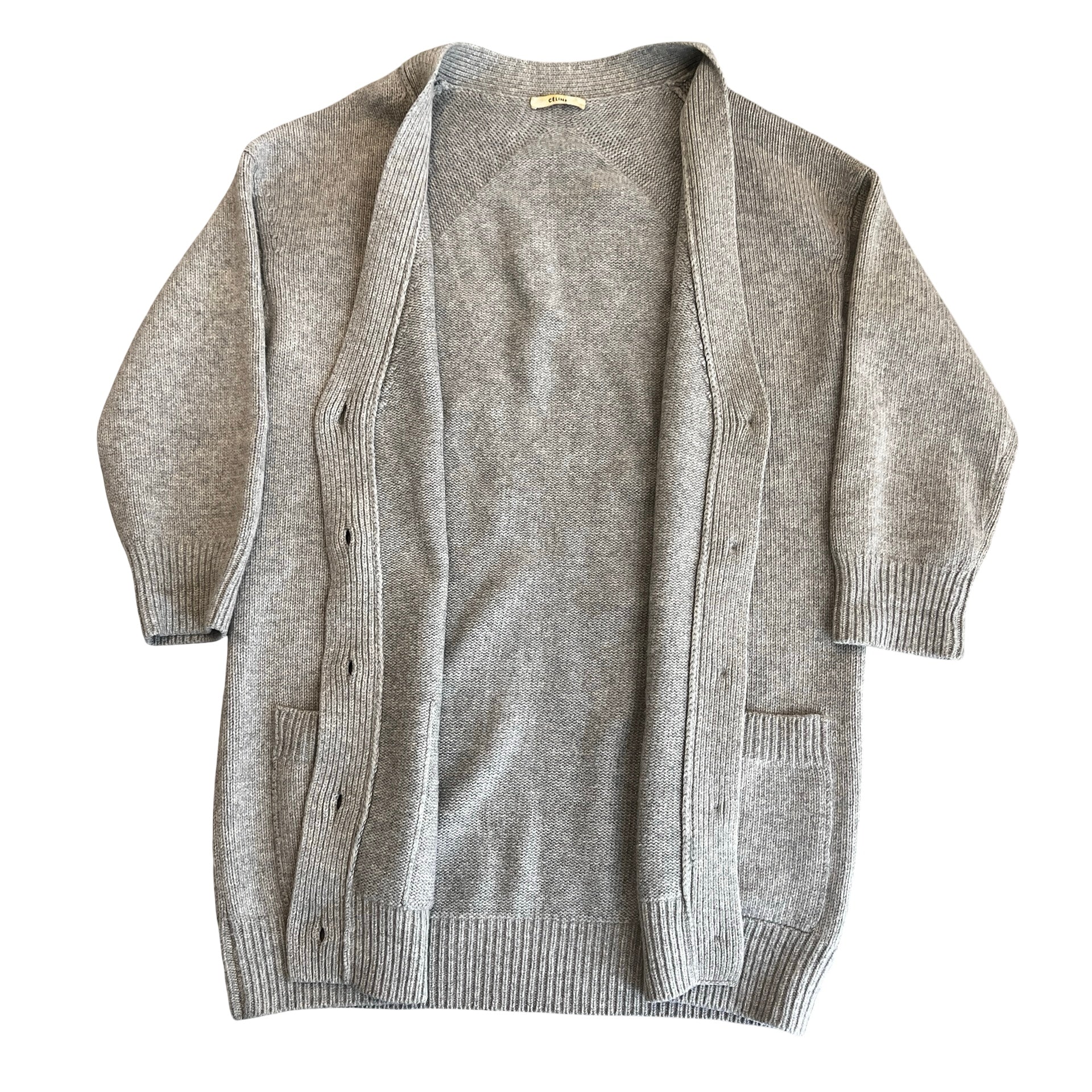 celineセリーヌ　フィービー ファイロ　カーディガン Celine by Phoebe Philo Heavy Long Knit Cardigan – SEVENSTARCLOTHING