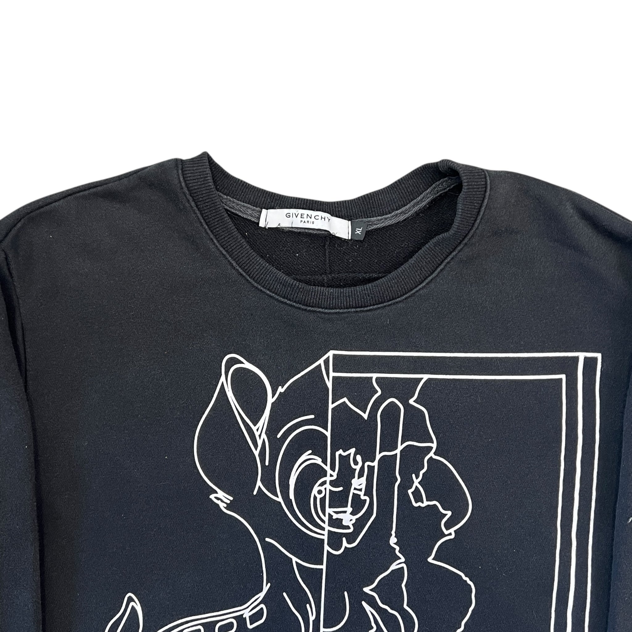 GIVENCHY 2017 Spring × Riccardo Tisci Bambi Mirror Print Pullover 