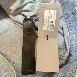BALENCIAGA 2022AW Trompe l'œil heavy cotton jersey denim jacket