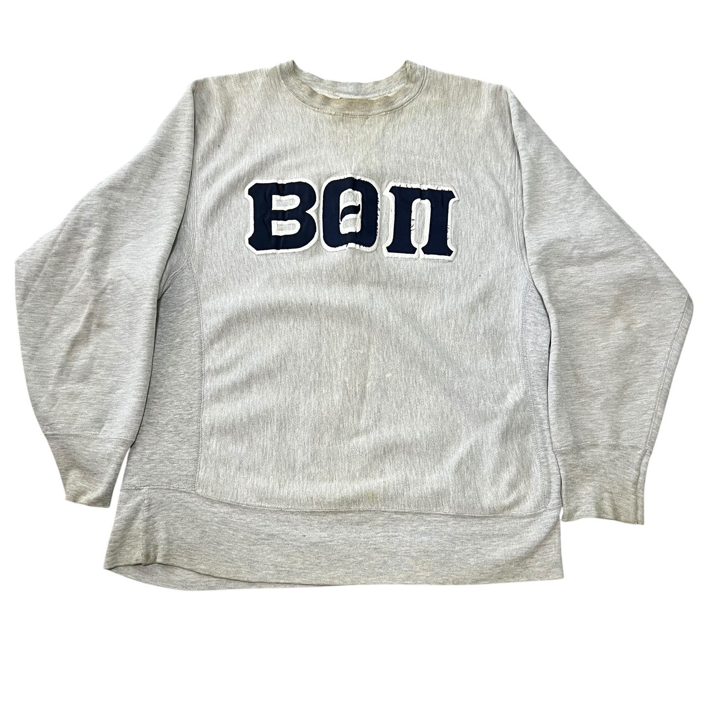 Vintage 90's Champion Reverse Weave " BON " Patch Sweat