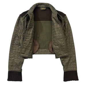 FENDI JEANS Quilted Cropped Jacket