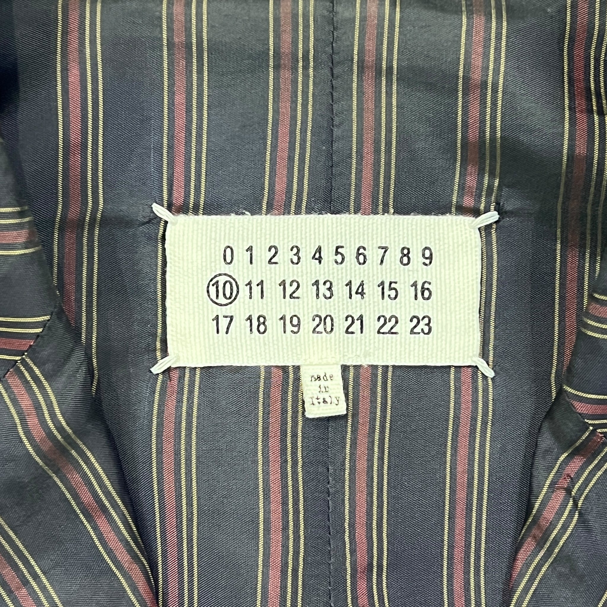 Maison Margiela 2021SS ×John Galliano Cotton Inner Stripes Tailored Jacket