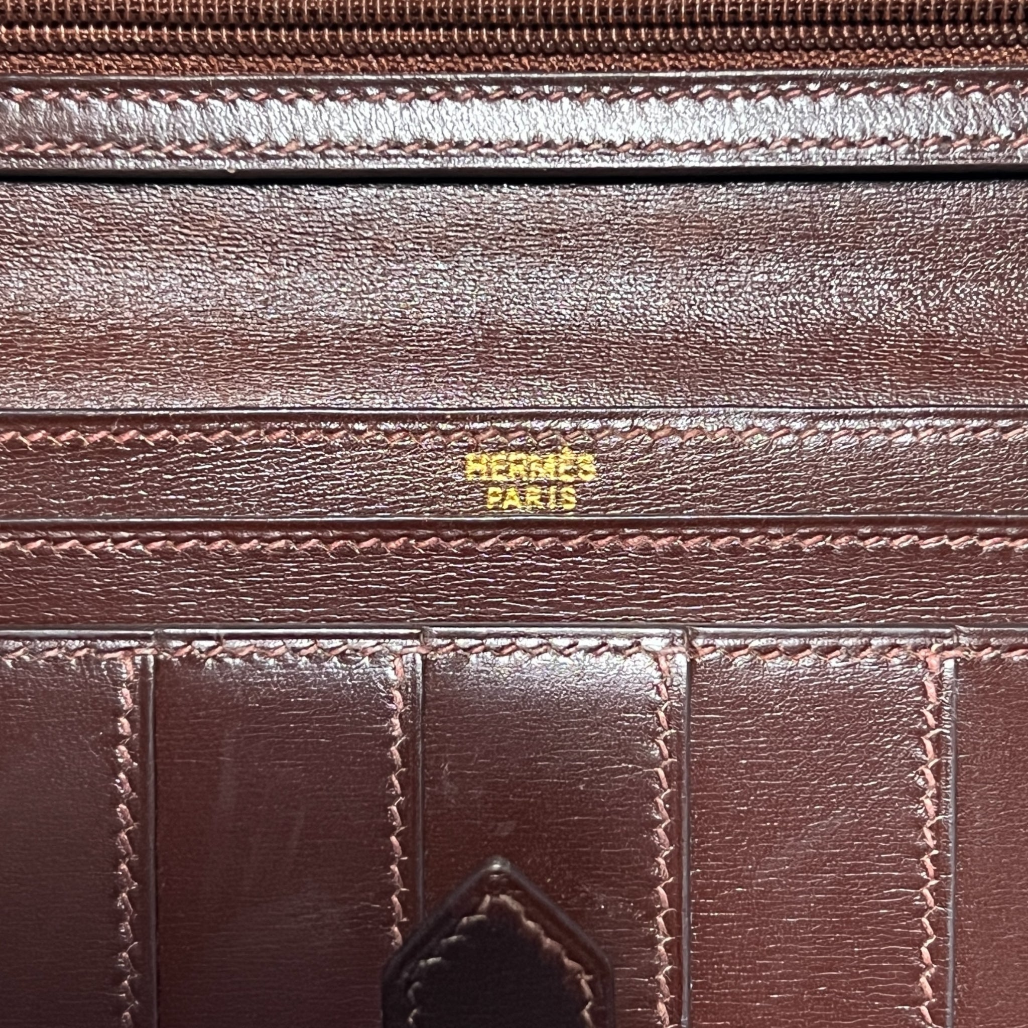 HERMÈS Béarn Classic Box Calf Long Wallet