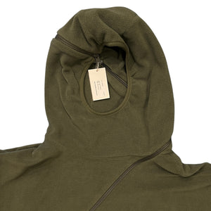 POST ARCHIVE FACTION (PAF) 4.0+ 'CENTER' HOODIE / OLIVE GREEN