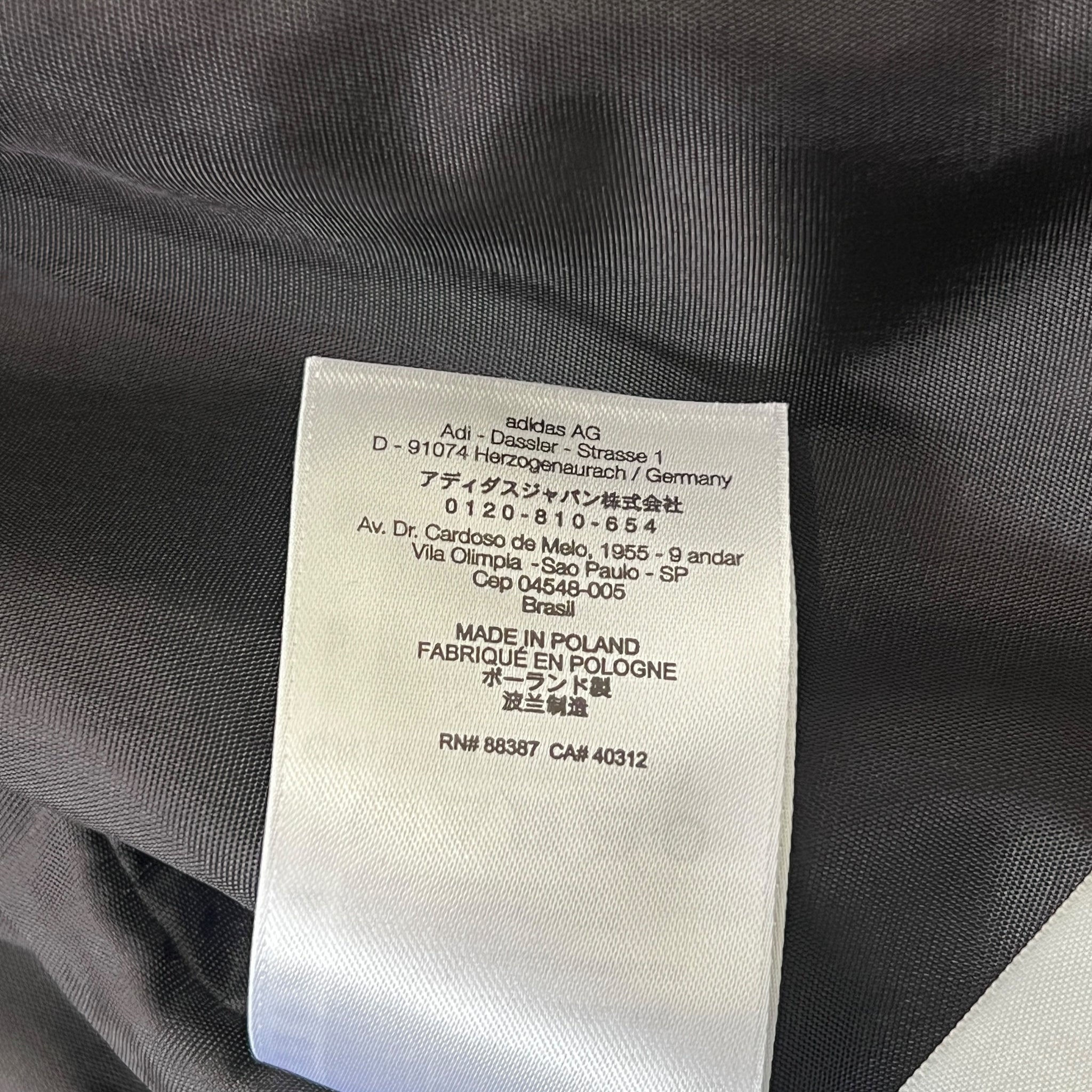 ADIDAS × PHARRELL WILLIAMS LAMB LEATHER TRACK JACKET BLACK