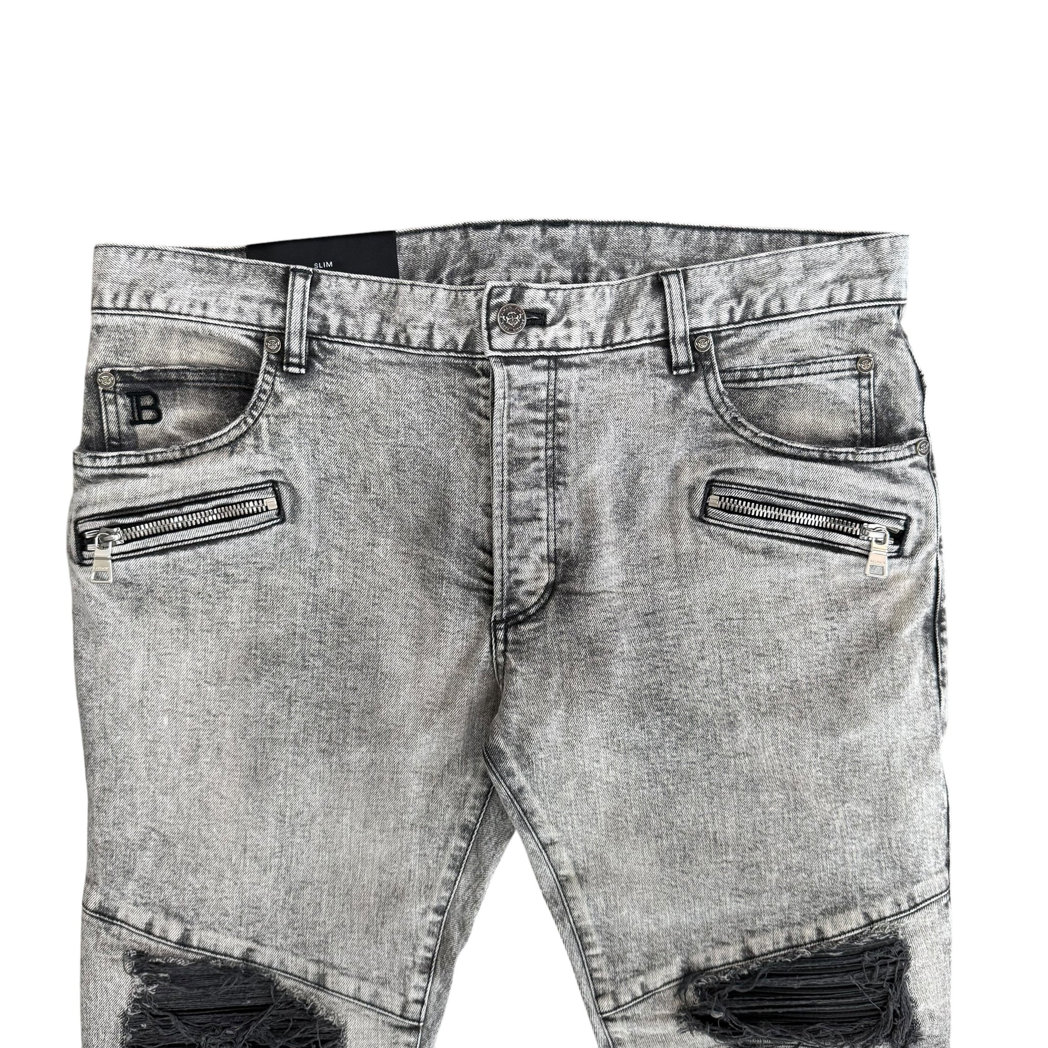 Balmain Paris Biker Denim Pants – SEVENSTARCLOTHING