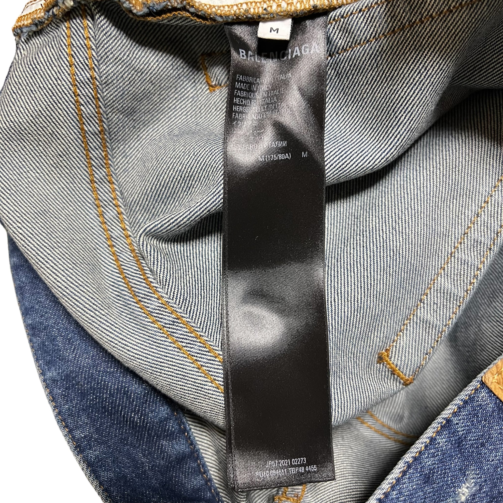 BALENCIAGA 2022AW DISTRESSED HEM GRAFFITI JEANS