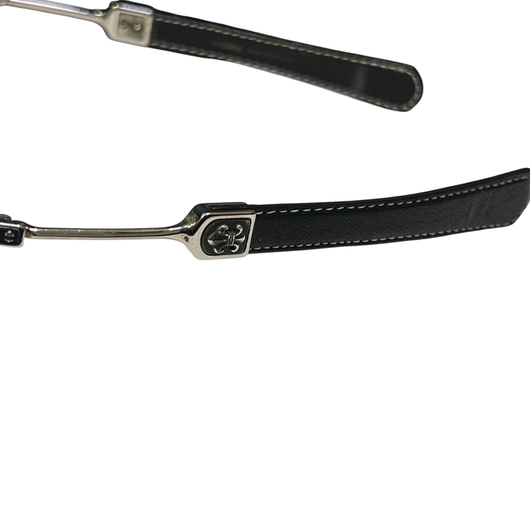 CHROME HEARTS Sunglasses STEPCHILD Leather Temples