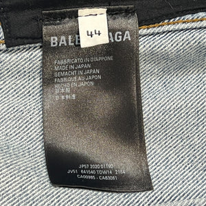BALENCIAGA 2020AW Demna Gvasalia Distressed Denim Jacket