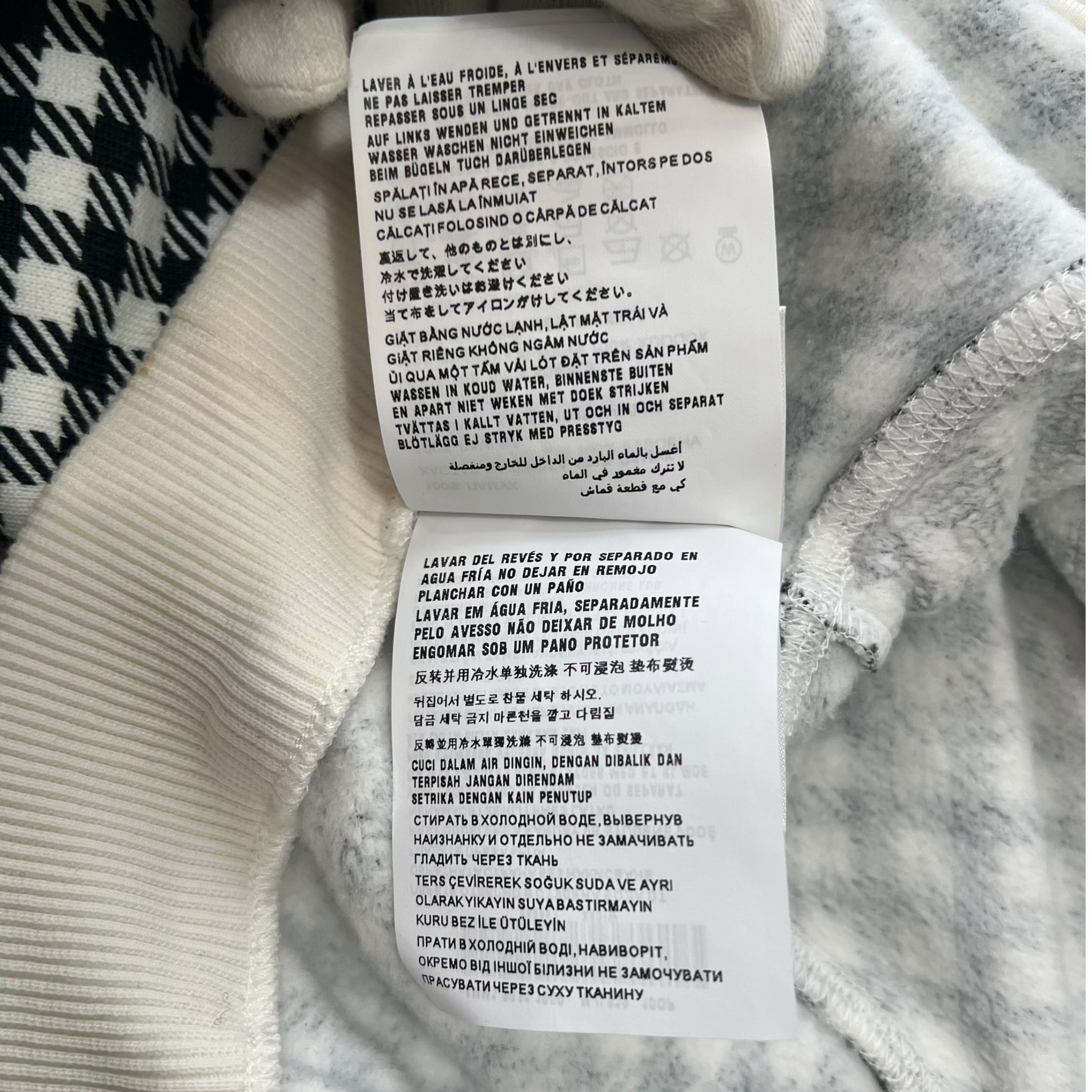 MIU MIU Check Sweat Short Jacket and Short Pants Set Up
