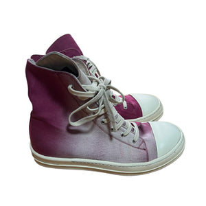 RICK OWENS 2019AW LARRY FUXIA RAMONES HI-TOP SNEAKER